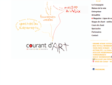 Tablet Screenshot of courantdart-voix.com